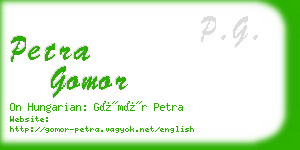 petra gomor business card